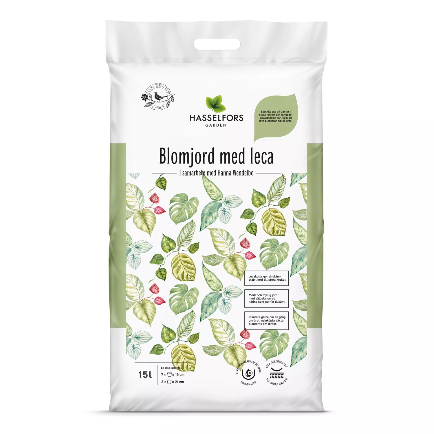 Produktbild på Blomjord med lecakulor Hanna Wendelbo