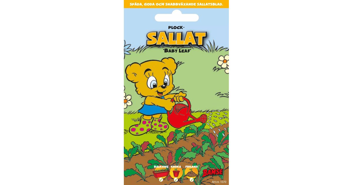 Bamsefrö Plocksallat, Baby Leaf