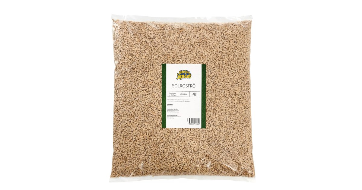 Skalade solrosfrö 4 kg