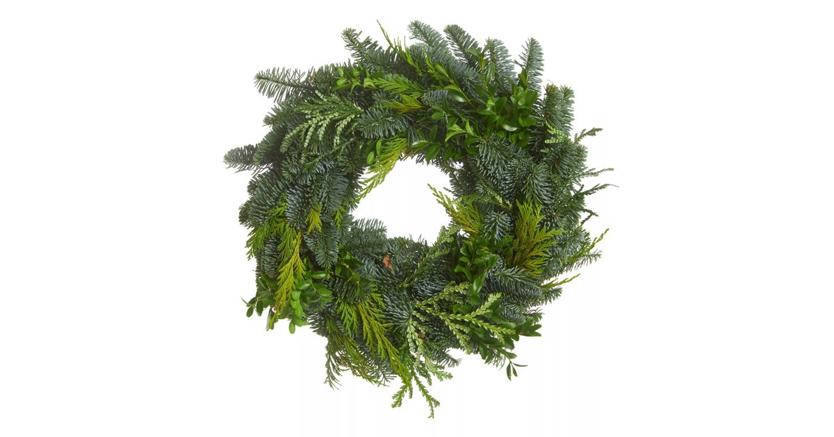 Dörrkrans, odekorerad blandat ris