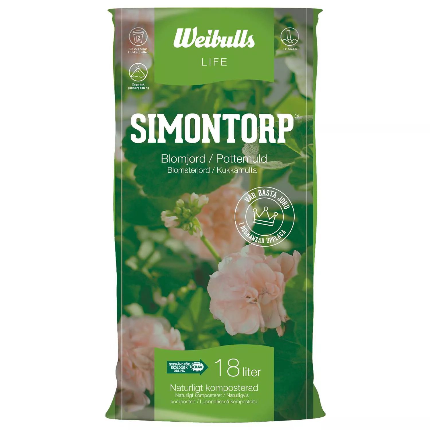 Blomjord Simontorp 18 liter
