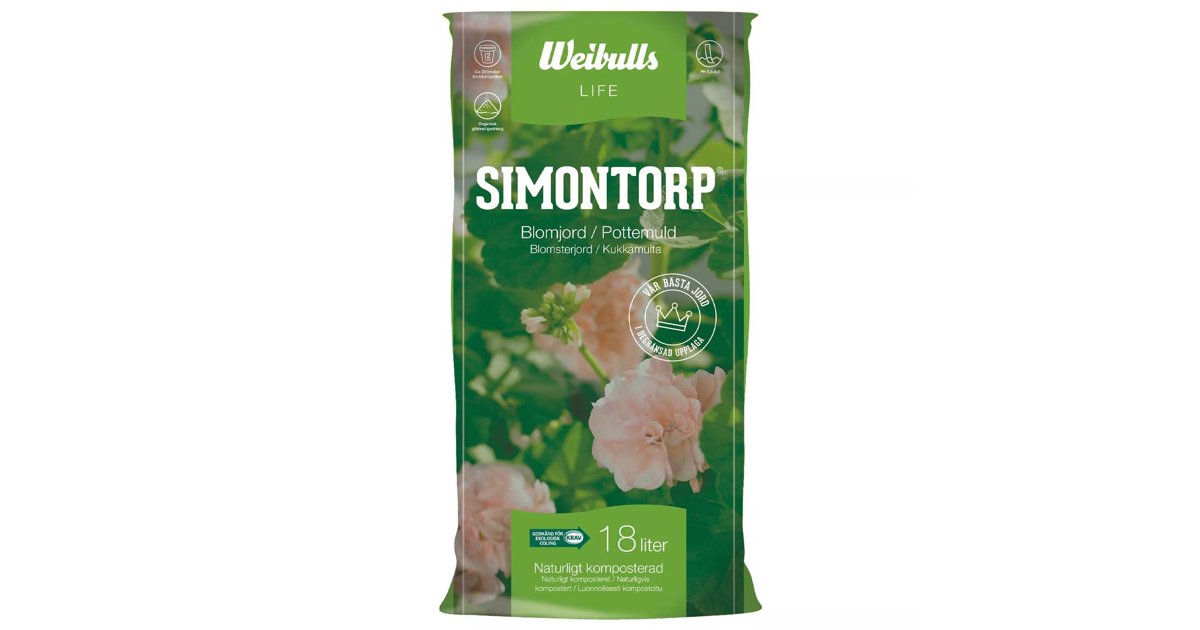 Simontorp Rausing Blomjord Simontorp 18 liter