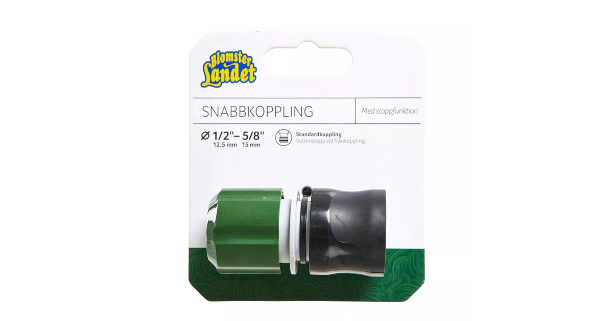 Snabbkoppling Med Vattenstopp