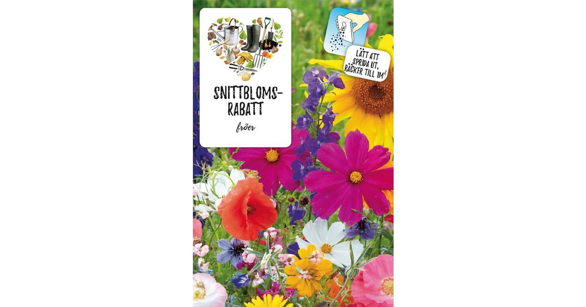 Fröblandning Snittblomsrabatt