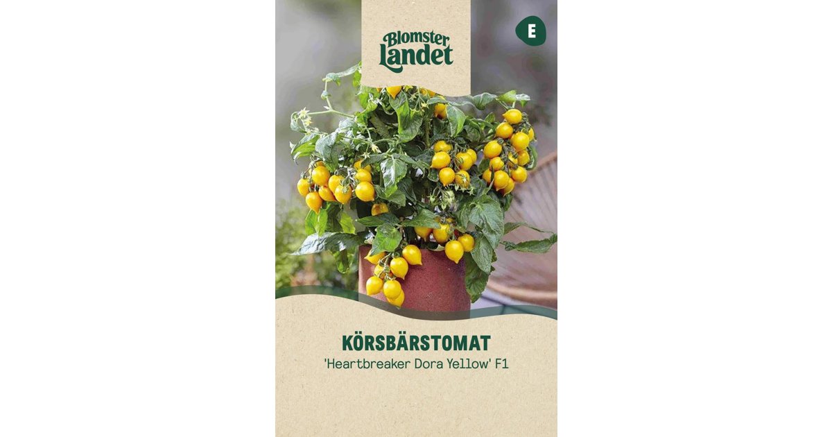 Körsbärstomat Heartbreaker Dora Yellow F1