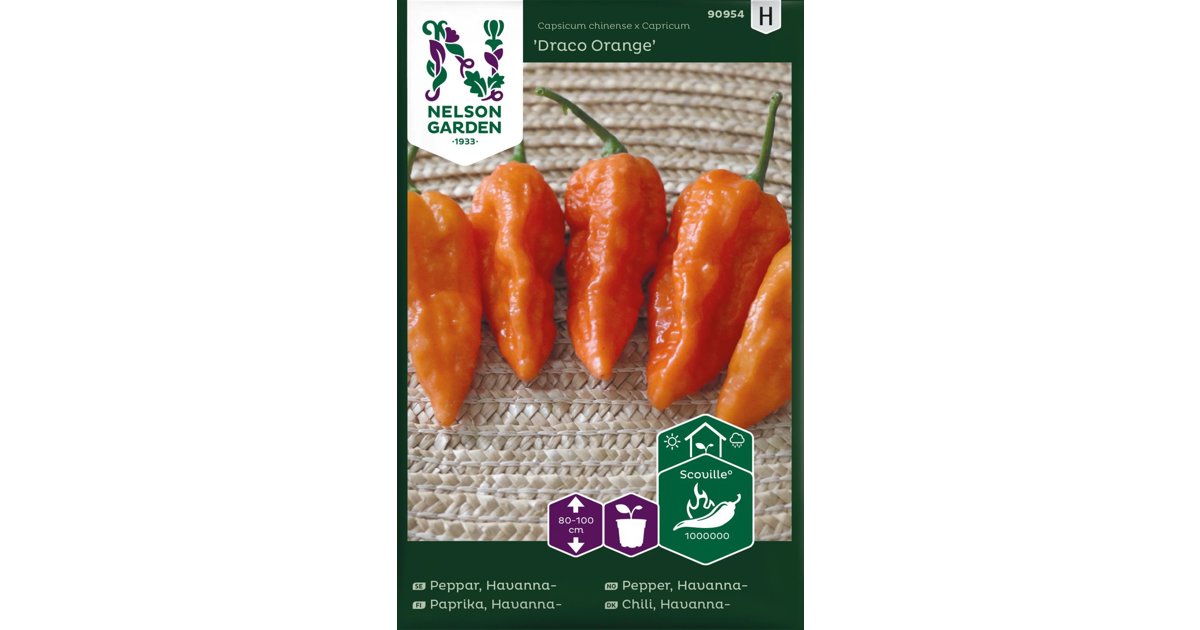 Havannapeppar Draco Orange