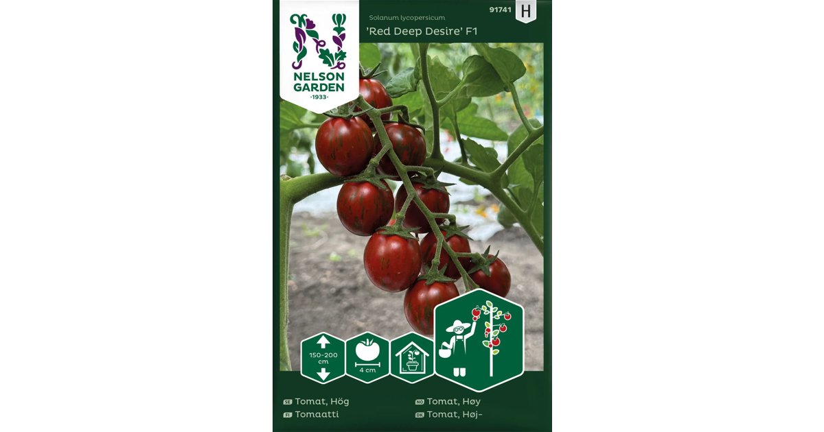 Tomat Hög Deep Red Desire F1