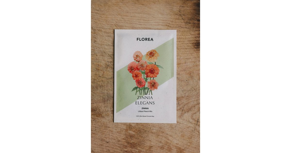 Zinnia Lilliput Peach Mix
