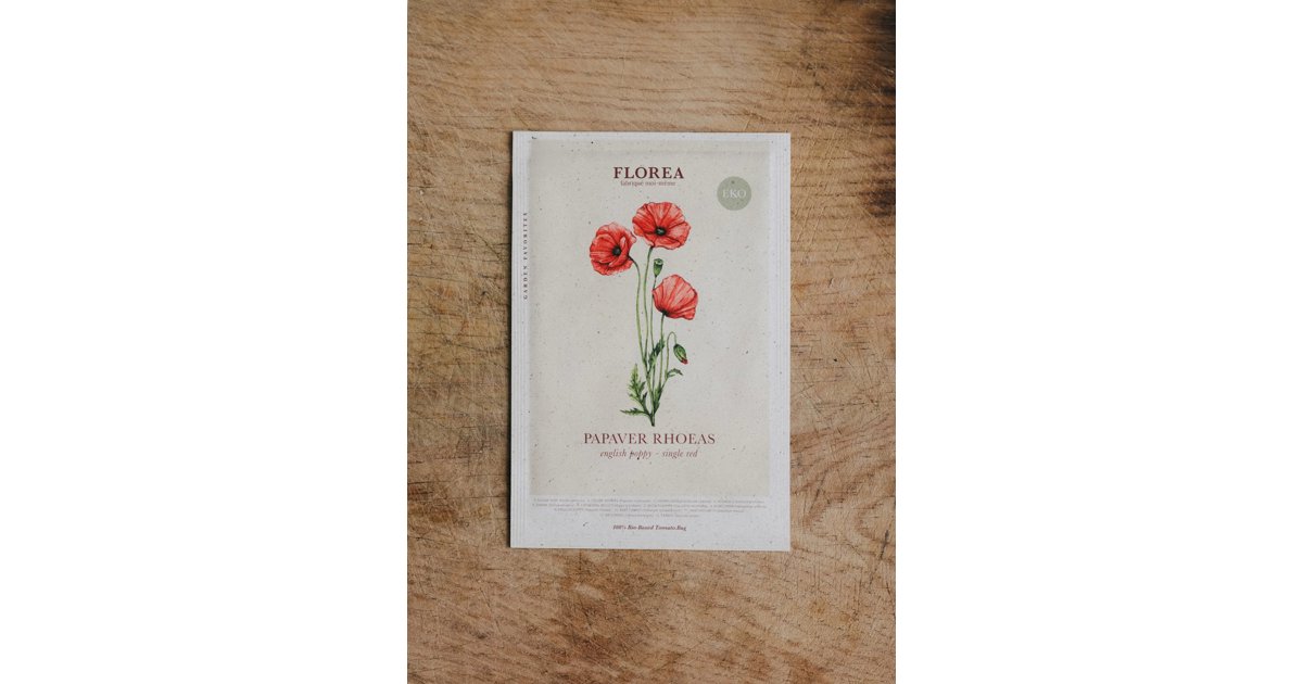 Vallmo Single Red, English Poppy
