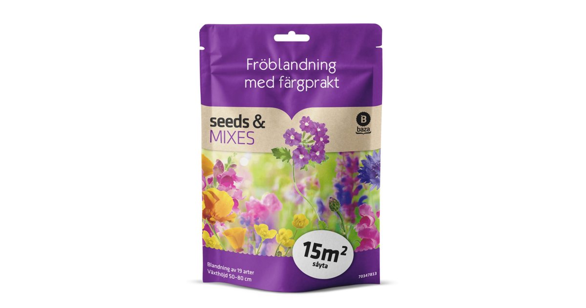 Fröblandning Med Färgprakt