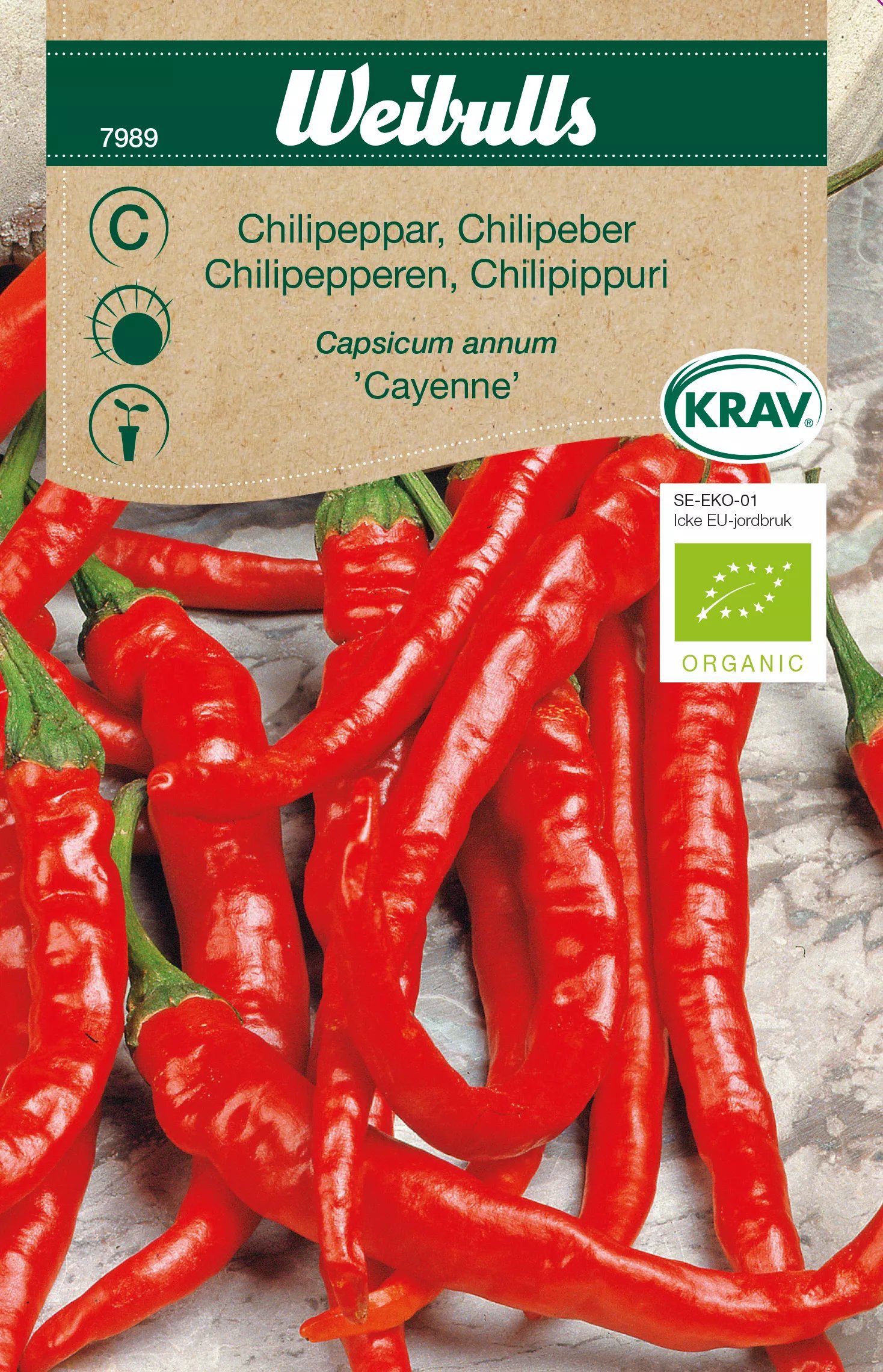 Produktbild på Chili 'Cayenne Long Slim'
