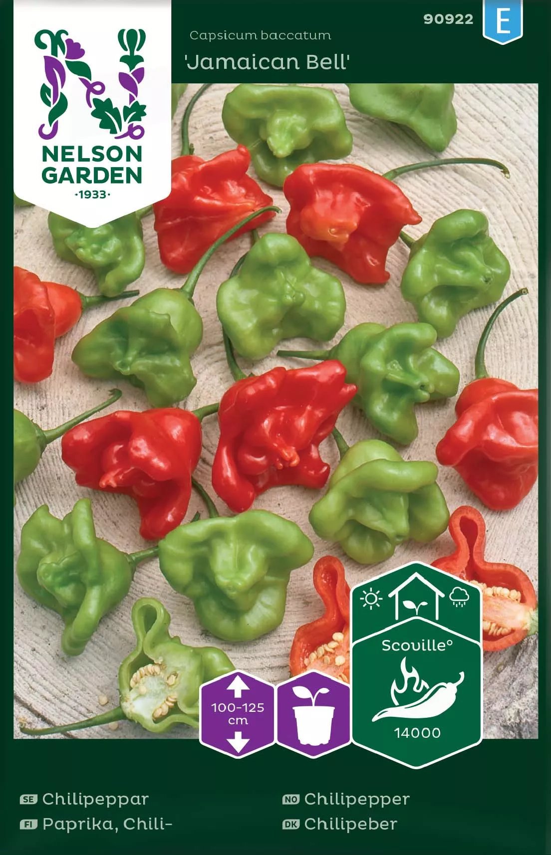 Produktbild på Chilipeppar 'Jamaican Bell'