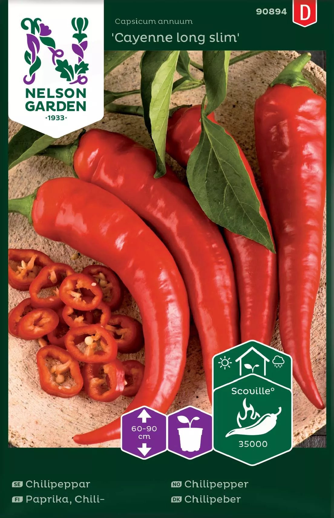 Produktbild på Chilipeppar 'Cayenne long slim'
