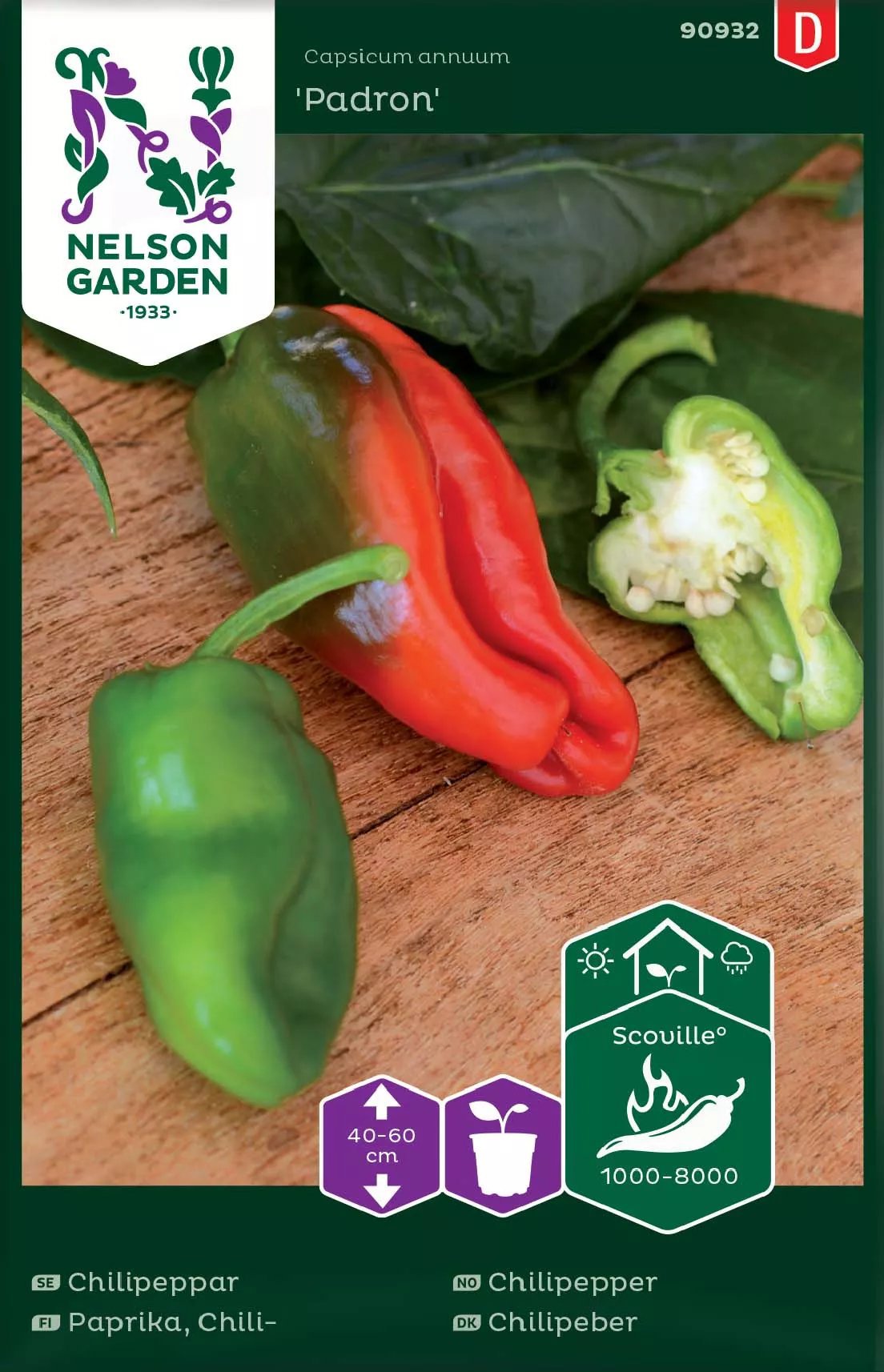 Produktbild på Chilipeppar 'Padron'