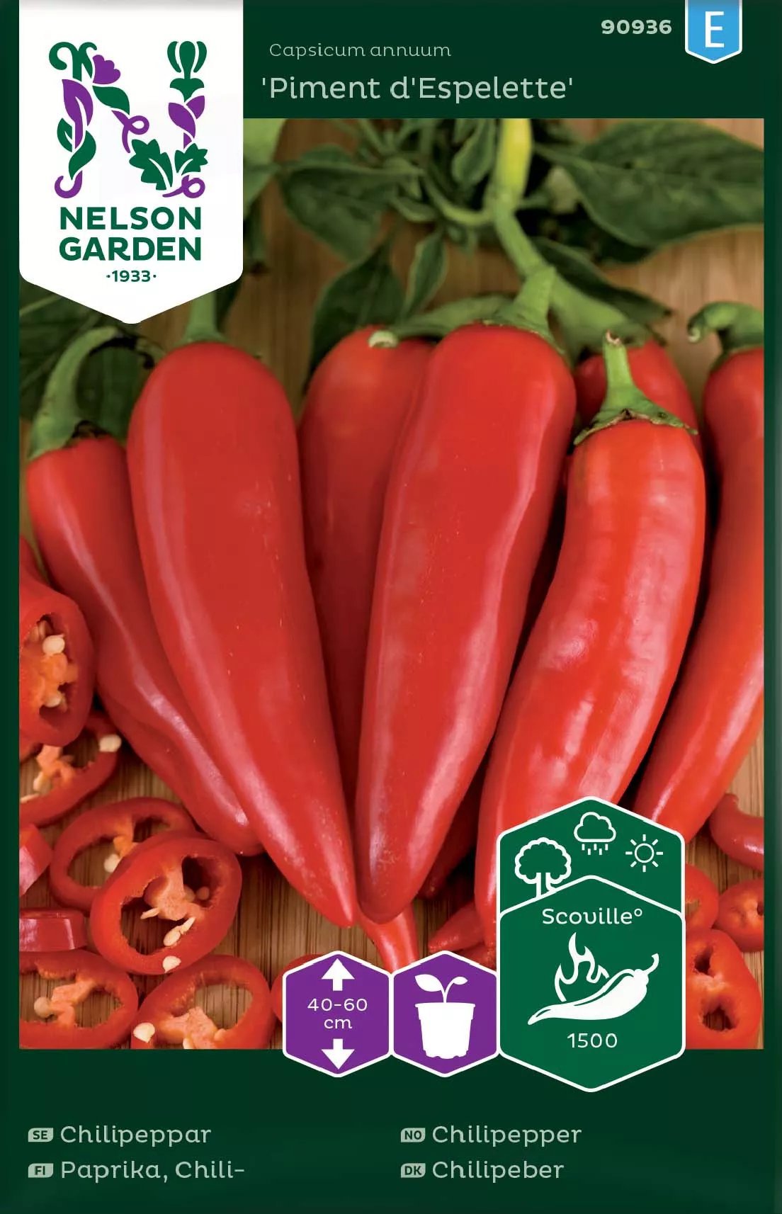 Produktbild på Chilipeppar 'Piment d'Espelette'