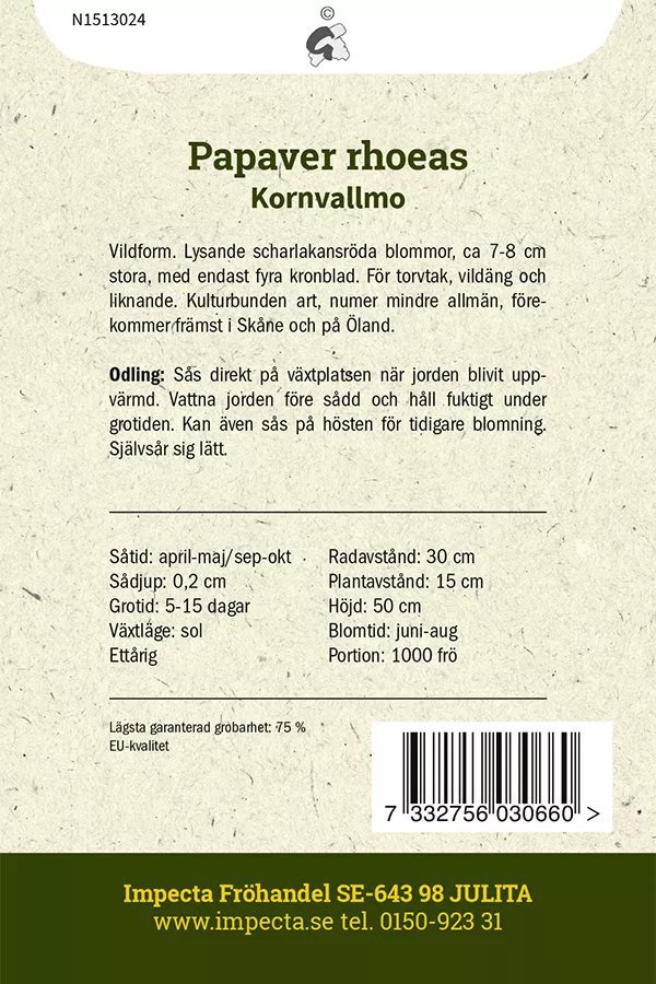 Produktbild 2 på Kornvallmo