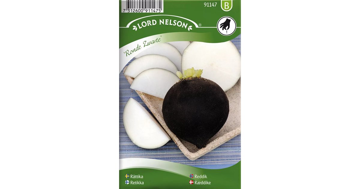 Rättika Ronde Zwarte