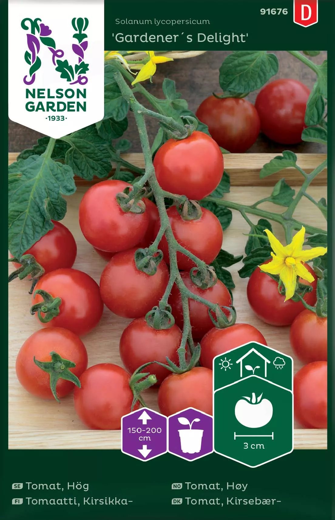 Tomat, Hög Gardener´S Delight