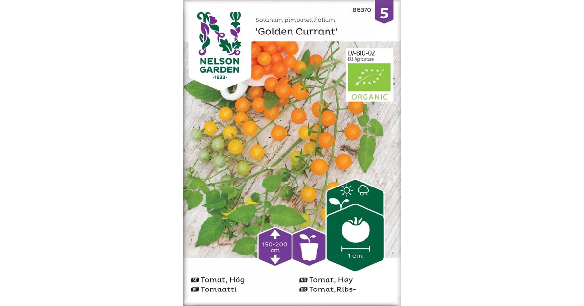 Tomat, Hög Golden Currant
